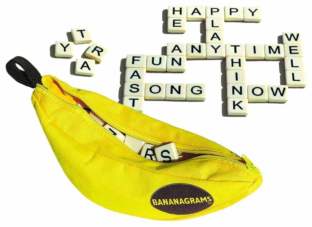 Bananagrams是一款有点像拼字游戏的游戏，但更容易携带