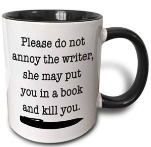 咖啡杯上有关于作家的笑话